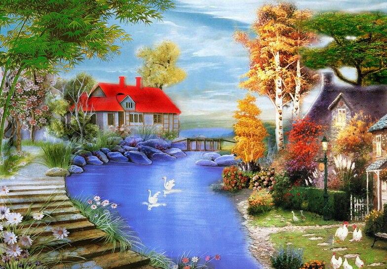 

Beautiful Natural Scenery – Paint By Numbers - 40*50CM, 501 Original