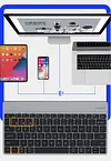 Bluetooth 5.1 Wireless Rechargeable Slim Keyboard With Sliding Stand Universal Noiseless Mini Portable Keyboard For iPad Tablet