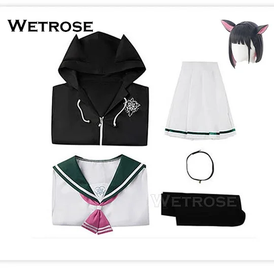 [Wetrose] In Stock Kazusa Kyouyama Blue Archive Cosplay Costume JK Uniform Wig Full Set