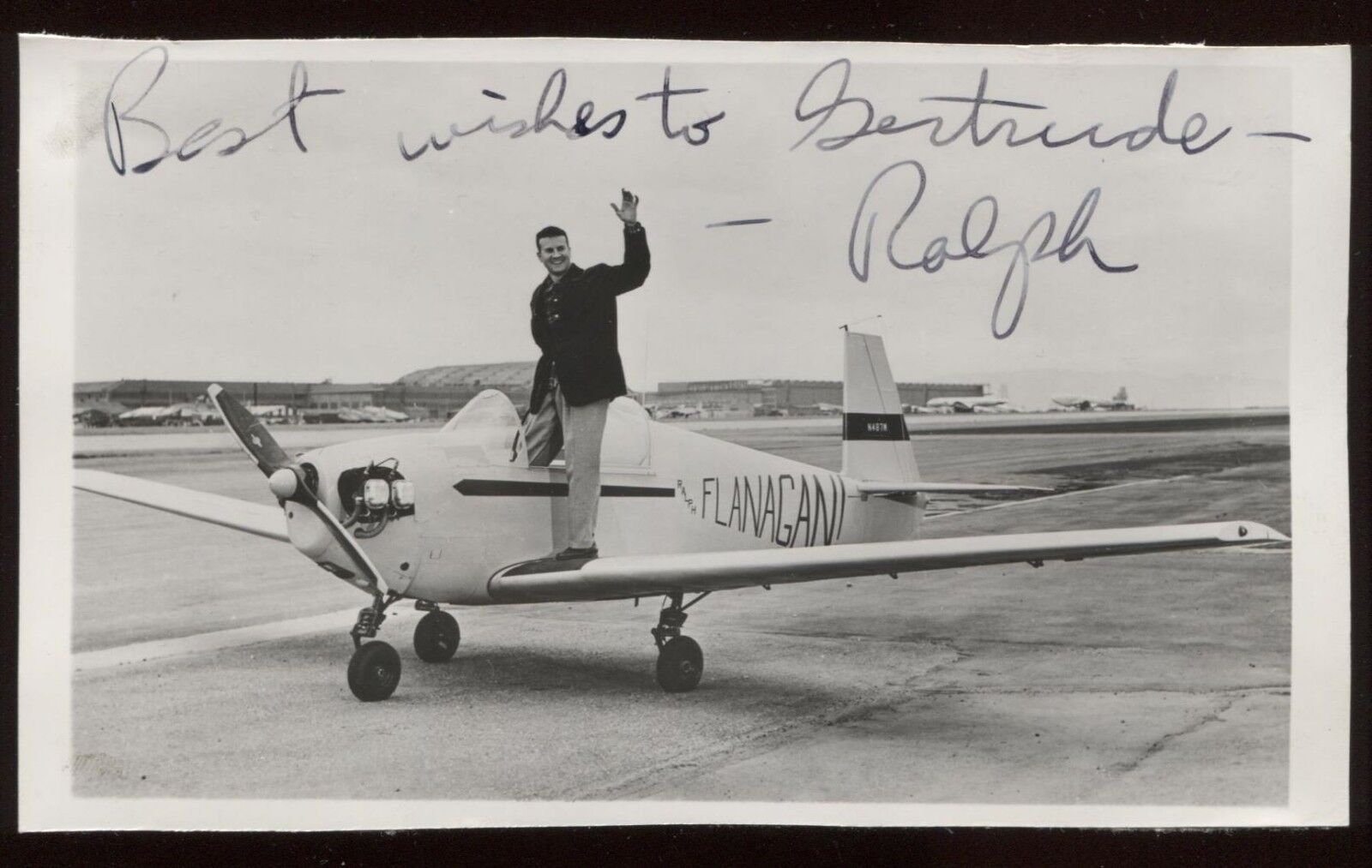 Ralph Flanagan Orchestra Signed Postcard Photo Poster painting Autographed Conductor AUTO RPPC