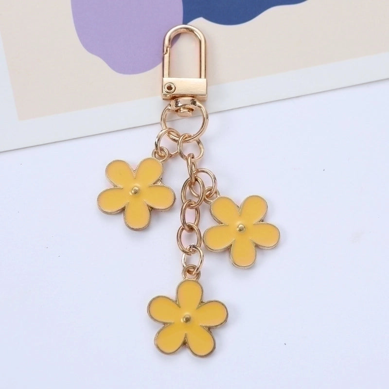 Sweet Flower Alloy Unisex Keychain