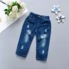 Kids Baby Boys Girls Long Pants Trousers Fashion Jeans