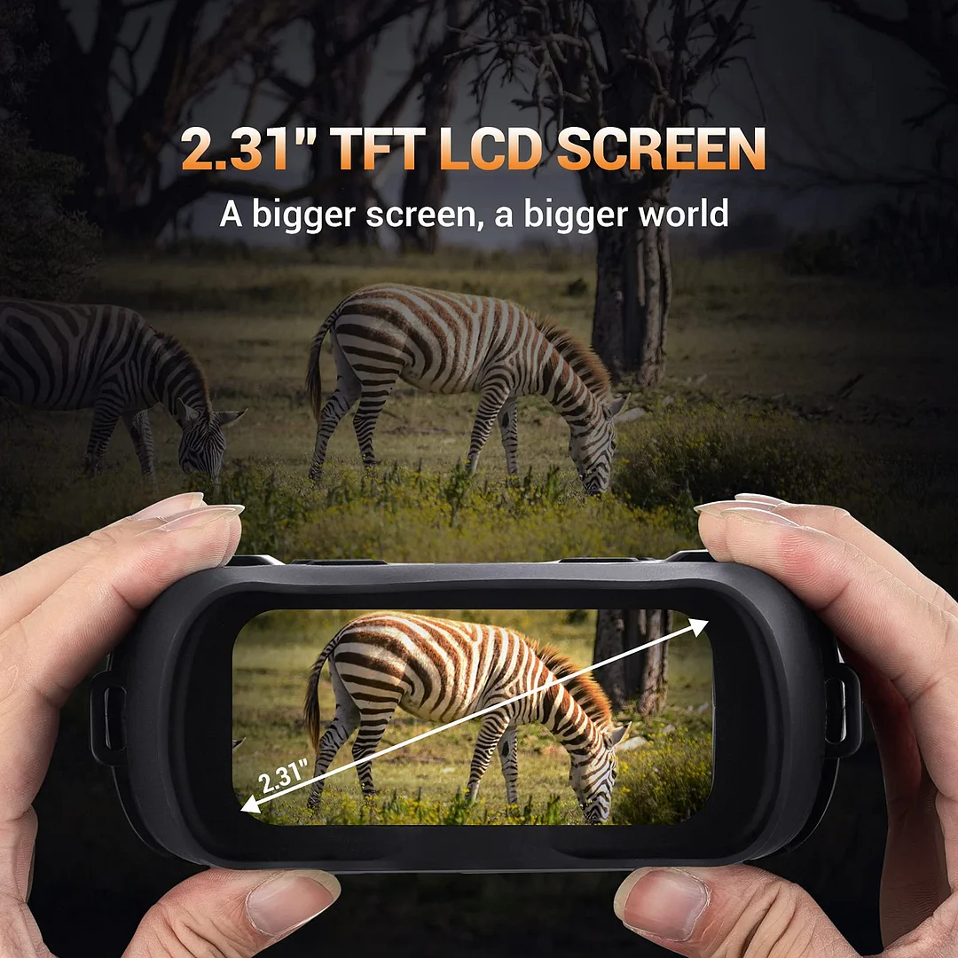 BEBANG 7x31 Night Vision Binoculars, HD Digital Infrared Night Vision Goggles, 1300ft/400mm Night Vision and Day Range