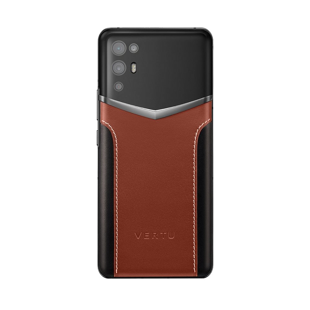 VERTU IVERTU CALF LEATHER STITCHING (CARAMEL BROWN & BLACK)