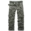 Men's Outdoor Vintage Washed Cotton Washed Multi-pocket Tactical Pants by Inlyline