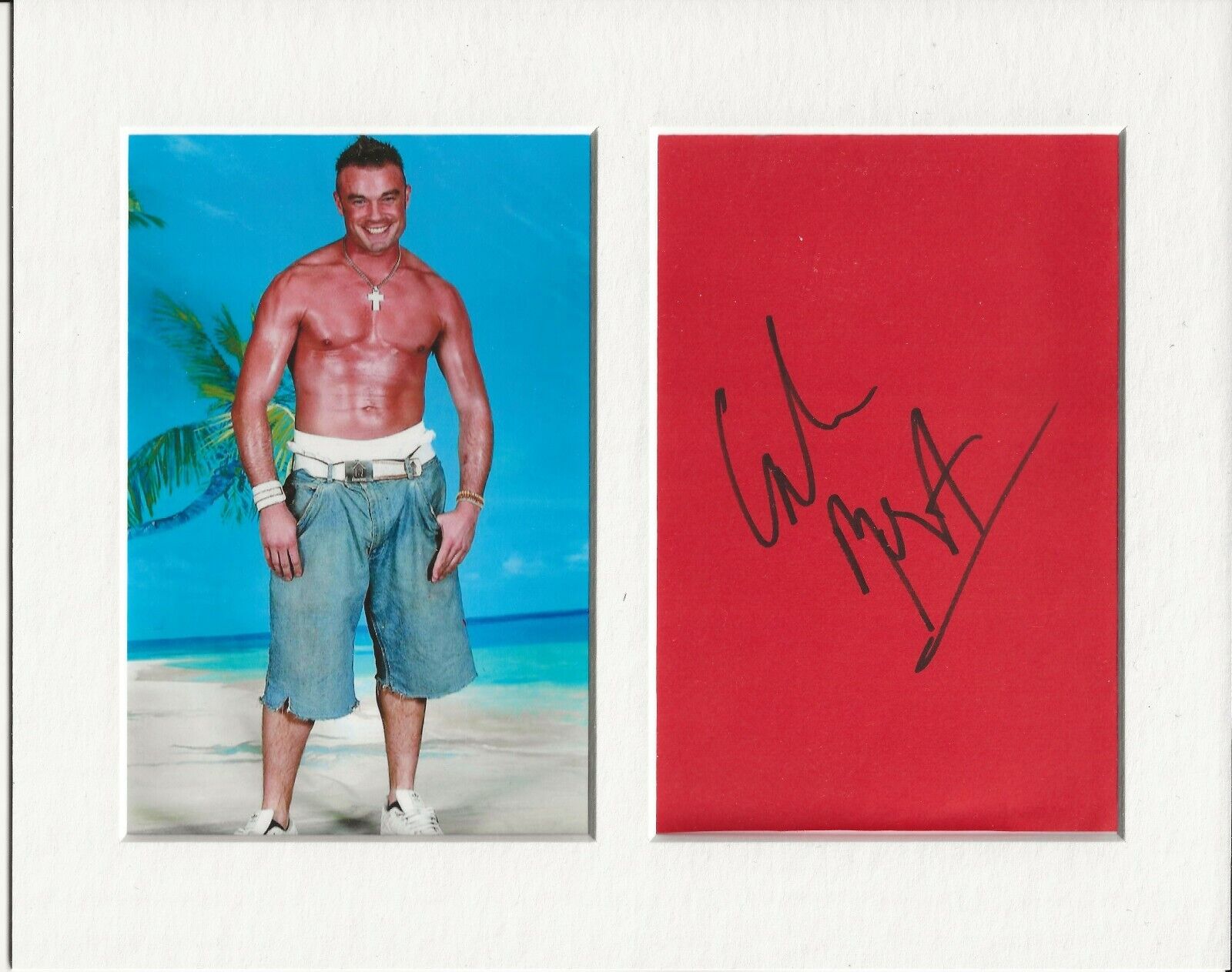 Calum Best signed genuine authentic autograph signature and Photo Poster painting display AFTAL