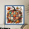 (US Only)Pumpkin Printed Cross Stitch Kit 40x40cm DIY 14CT Embroidery Craft Set Decor