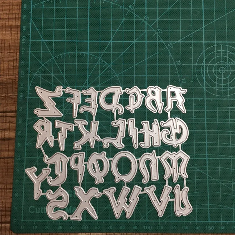 New Letter Dies Metal Cutting Dies Scrapbooking For Card Making Metal Craft Dies Alphabet Die Cuts Embossing