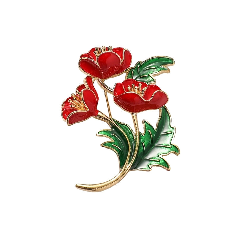 Elegant Pastoral Pin Flower Alloy Women’s Brooches