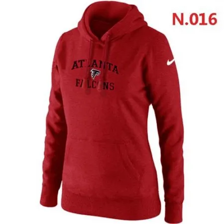 Women's  Atlanta Falcons Heart & Soul Pullover Hoodie Red