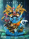 Evolution Series Greninja Family with LED - Pokemon Resin Statue - PPAP Studios [In Stock]