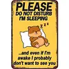 Sleeping - Vintage Metal Signs(8*12Inch)
