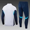 2025/2026 Arsenal Half-Pull Training Suit Light Gray Football Shirt 1:1 Thai Quality Set