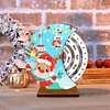 Hölzerner Weihnachtskalender Elch - 5d DIY Handwerk Ornament