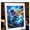 A3 & 4K Size Ash Pikachu Fantasy Adventure Decorative Painting - Pokemon - HuangGua Studio