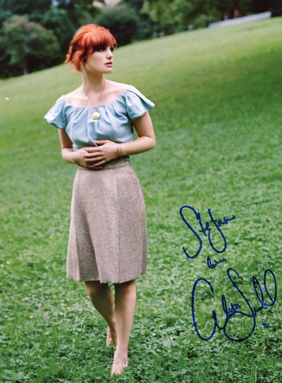 Alison Sudol SINGER ACTRESS WRITER autograph, In-Person signed Photo Poster painting