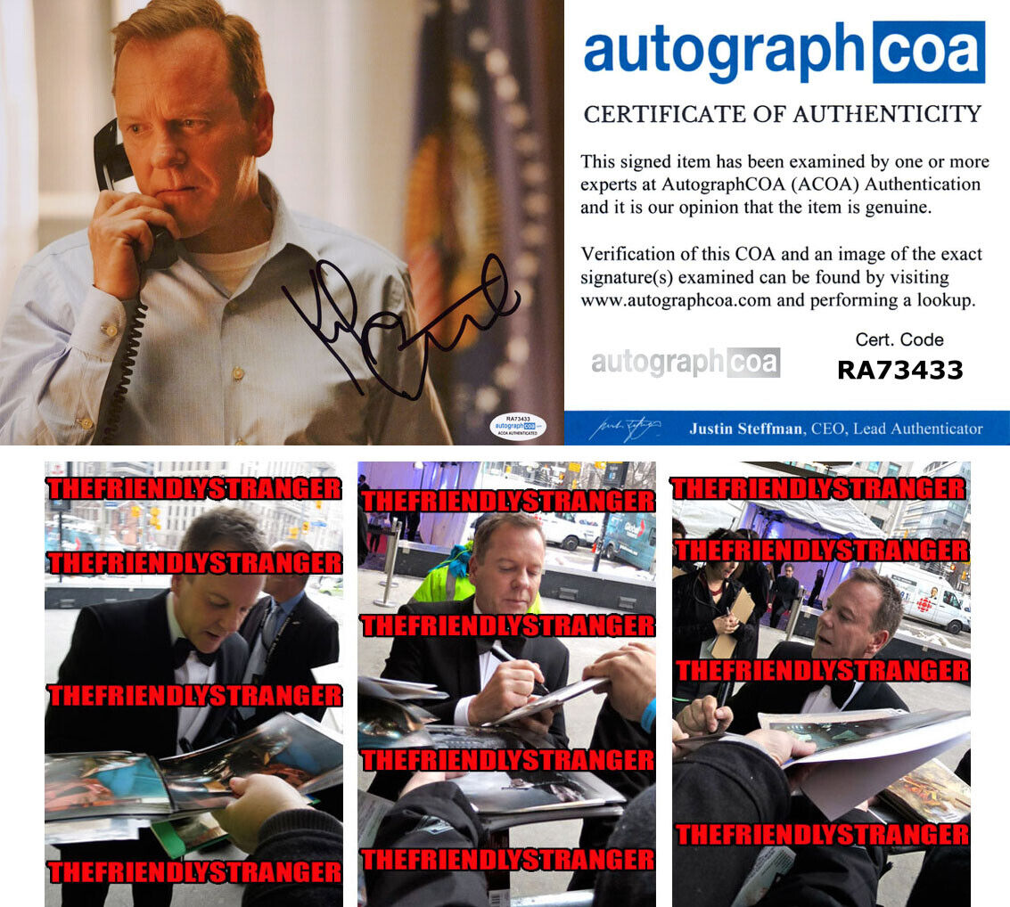 KIEFER SUTHERLAND signed DESIGNATED SURVIVOR