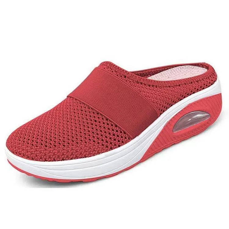 2022 Summer Women Wedge Sandals Premium Orthopedic Open Toe Sandals Vintage Anti-slip Leather Casual Female Platform Retro Shoes