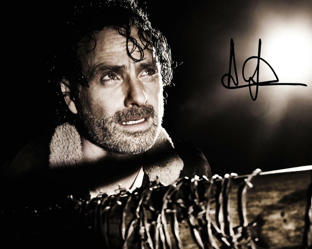 ANDREW LINCOLN The Walking Dead S7 SIGNED AUTOGRAPHED 10 X 8