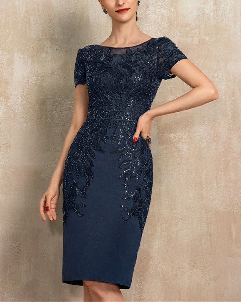 FASHION ELEGANT LACE EMBROIDERED DRESS