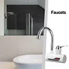 Electric Hot Water Heater Faucet Hot Cold Mixer Tap for Kitchen(EU Plug B)