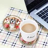 (US Local)[Upgrade]4Pcs Acrylic Special Shape Puppy DIY Waterproof Diamond Painting Coaster