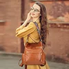 Damen Rucksack Elegant,PU Leder Große Rucksack, Damen Ledertasche Casual,Leichtgewicht Reiserucksack Umhängetaschen,Daypack Schultertasche Mode