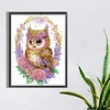 Diamond Painting-DIY Crystal Rhinestone Wreath Owl