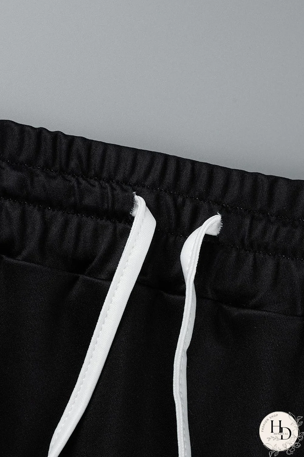 Black Casual Print Patchwork O Neck Long Sleeve Two Pieces