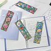 4Pcs Diamond Painting Flowers Diamond Painting Bookmark for Bookworm