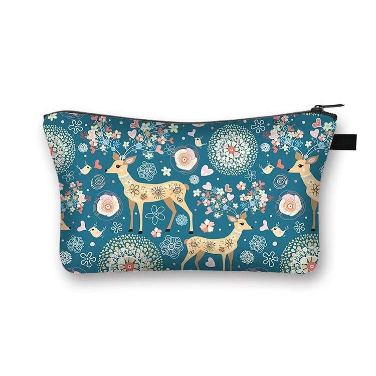 Elk Printed makeup bag