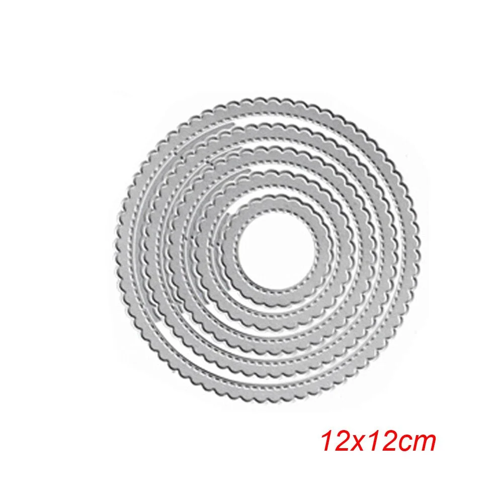 Metal Cutting Dies Curves Border Frames Square DIY Scrapbooking Card Album Making Embossing Punch Craft Diecuts New 2019