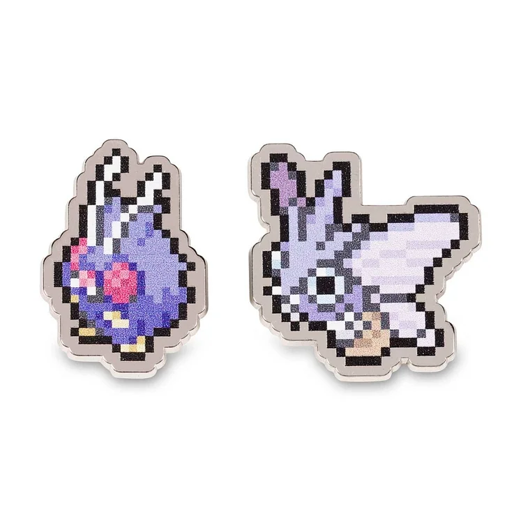 Venonat & Venomoth Pokémon Pixel Pins (2-Pack)