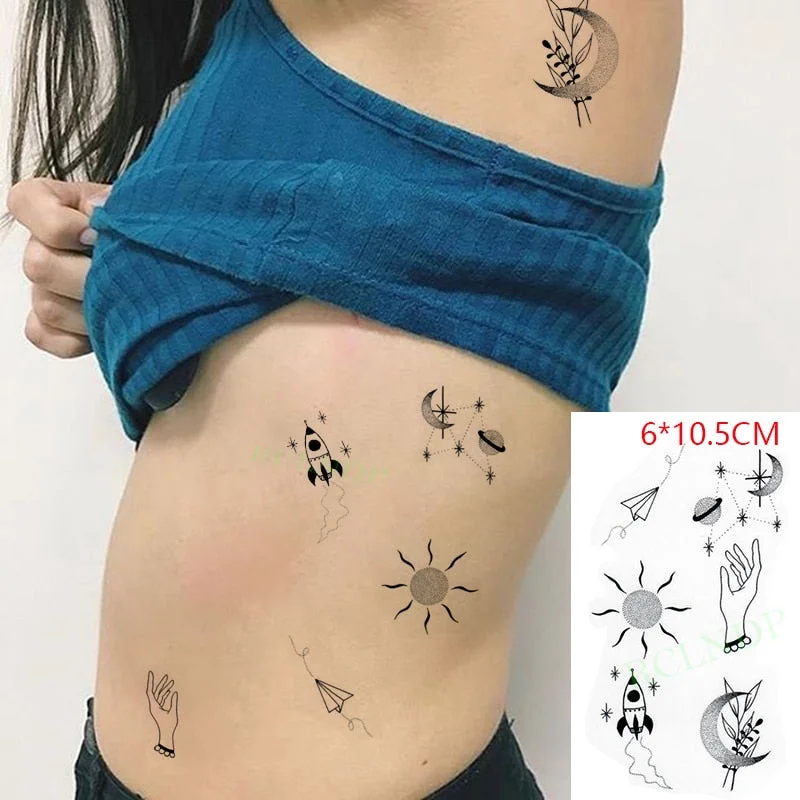 Waterproof Temporary Tattoo Sticker Marine Pirate Anchor Fake Tatto Flash Tatoo Tatouage Wrist Foot Hand Arm For Girl Women Men