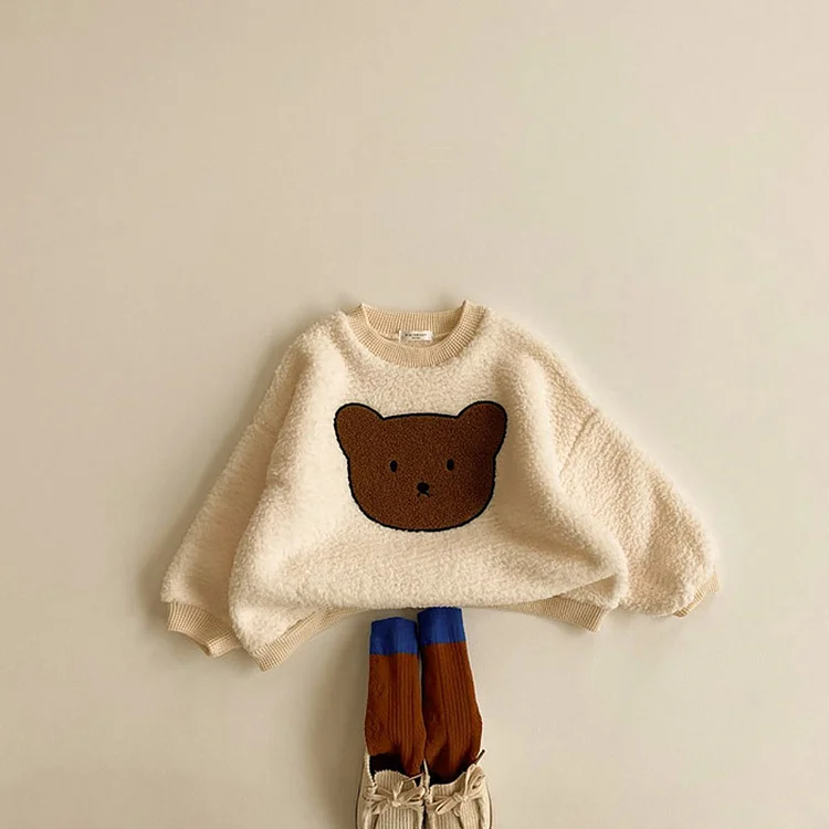 Baby Bear Embroidered Sweatshirt