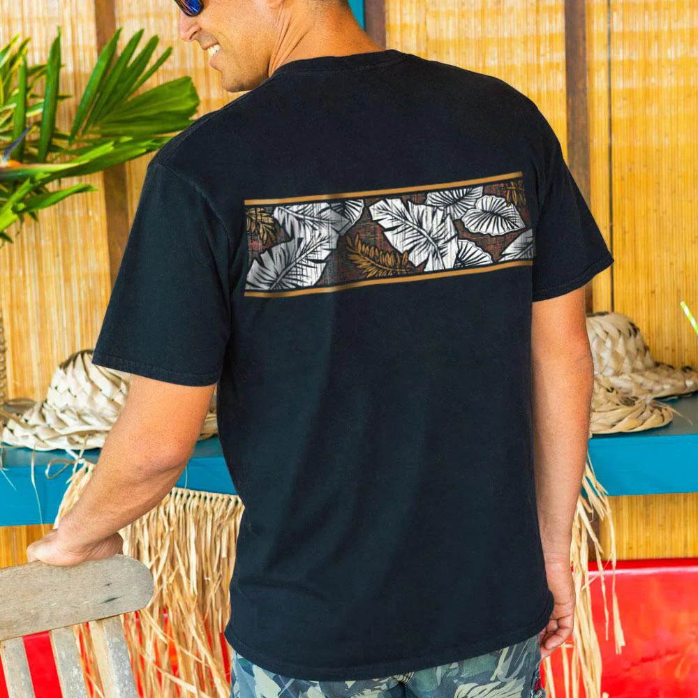 Pua Malu band black crew T-shirt-barclient