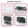 Wall Mount Host Stand with Controller Hook for Switch 2 Game Console Accessories