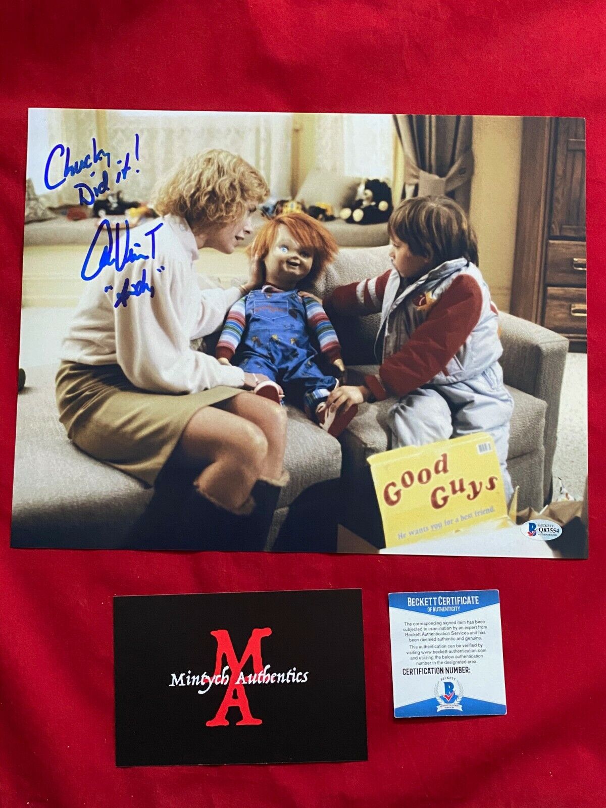 ALEX VINCENT AUTOGRAPHED SIGNED 11x14 Photo Poster painting! CHILD'S PLAY! ANDY! BECKETT COA!