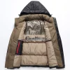 90 white duck down removable hooded down jacket