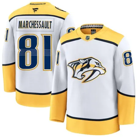 Youth Nashville Predators #81 Jonathan Marchessault  White Home Jersey