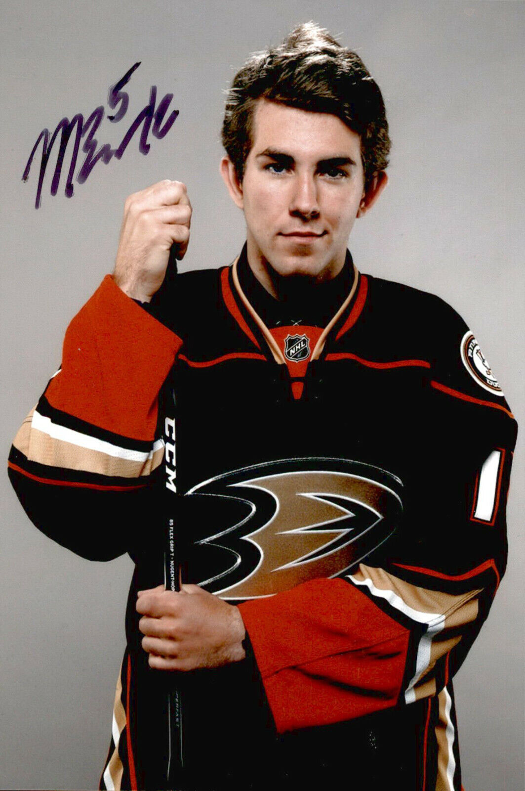 Matthew Berkovitz SIGNED 4x6 Photo Poster painting ANAHEIM DUCKS #4