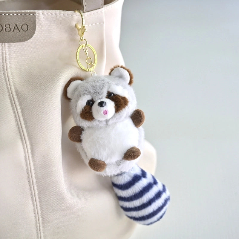 Elegant Lady Animal PP Cotton Plush Unisex Keychain