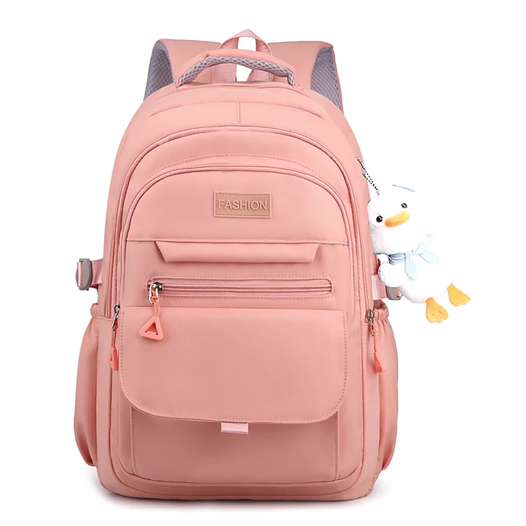 Woman Backpack Fashion School Bags Waterproof with Pendant for Teenage Girls-Annaletters