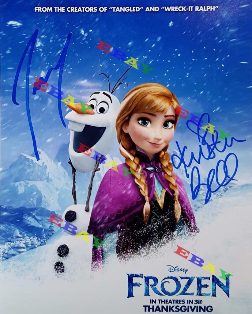 Kristen Bell + Josh Ga Disney Frozen Autographed Signed 8x10 Photo Poster painting REPRINT