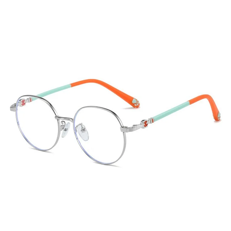 Round Anti-blue Light Kids Glasses Children Boys Girls Computer Eye Protection Eyeglasses Ultra Light Frame Eyewear Accessories