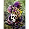 Diamond Painting -DIY Round Drill Flower Skull