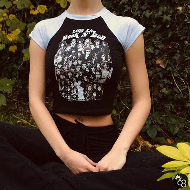 T-shirt Crop Top Letter Crop Top For Women's Adults' 3D Print 100% Polyester Street | 168DEAL