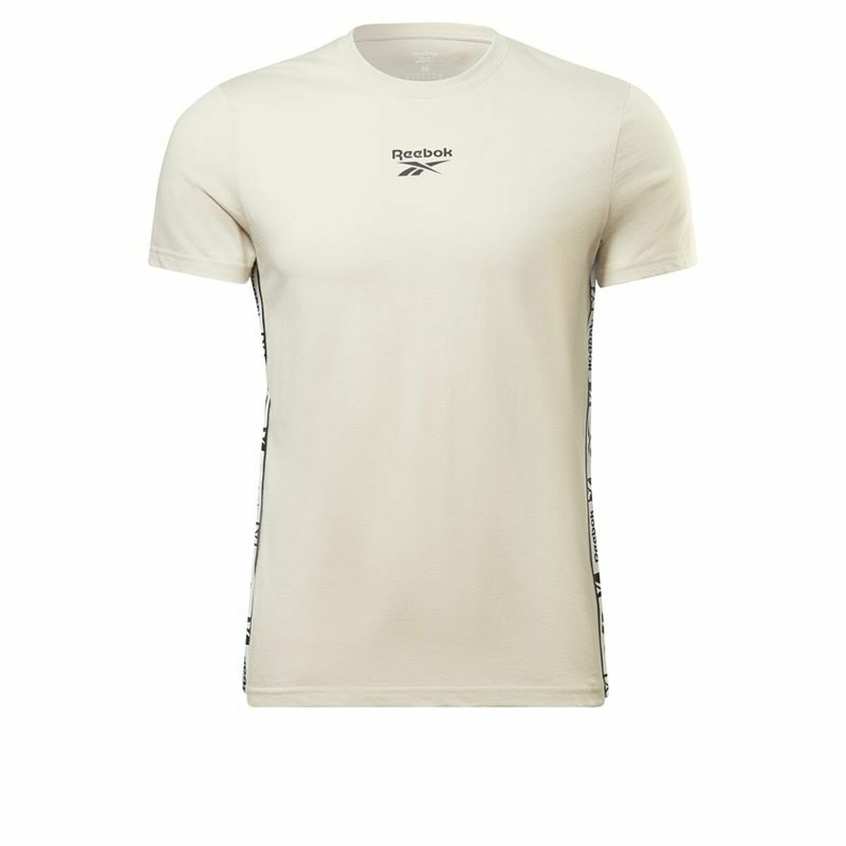 Men&rsquo;s Short Sleeve T-Shirt Reebok Identity Tape Beige - sale.kim -  endless selection of finest brands