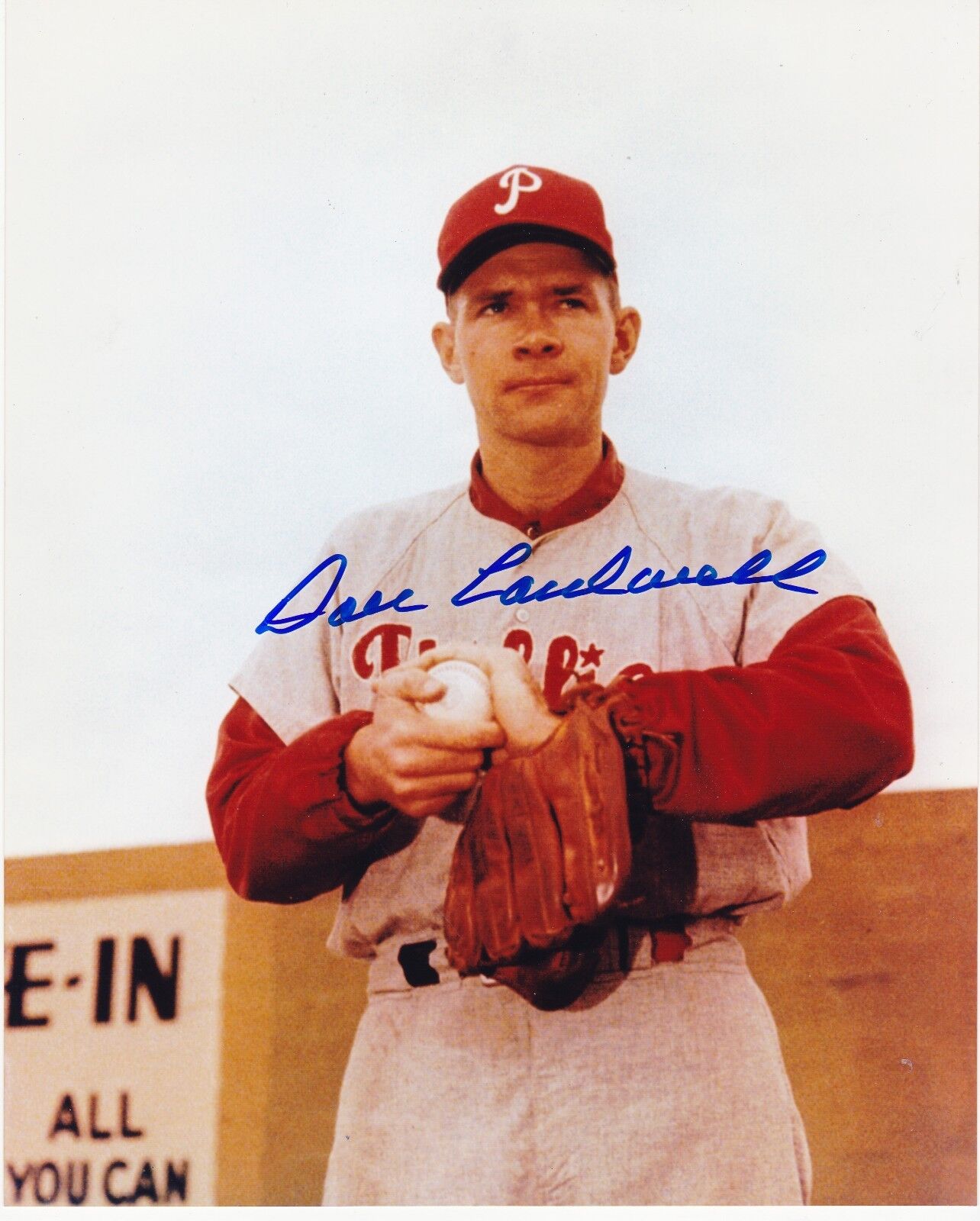 DON CARDWELL PHILADELPHIA PHILLIES ACTION SIGNED 8x10