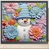 Diamond Painting -DIY Round Drill 3D Texture Snowman（40x35cm）
